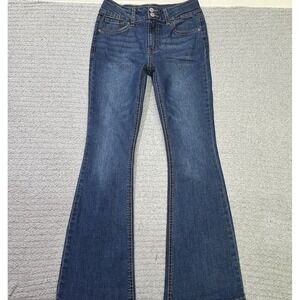 Hippie Girl Y2K Flare Jeans Double Button
